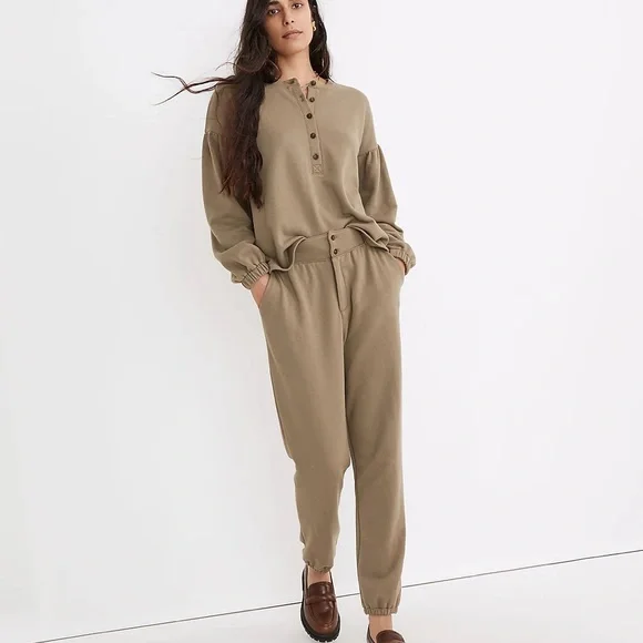 NEW / Madewell (Re)sourced Terry Relaxed Sweatpants - Picture 8 of 9